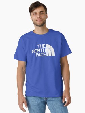 North Face outdoors camping logo white and black Classic T-Shirt