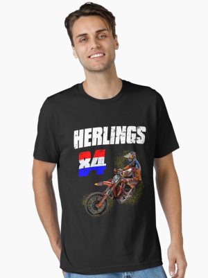 Jeffrey Herlings World Champion #84 Motocross Champion The Bullet Gift Design printed T-Shirt