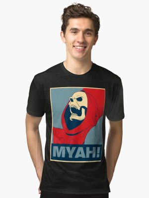 Skeletor Campaign Poster Tri-blend T-Shirt