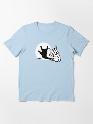 Funny rabbit shadow hand ROCK music HARD ROCK fan Essential T-Shirt
