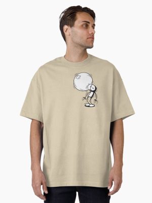 Willy The Kid with Chewing Gum Pale Oversized T-Shirt