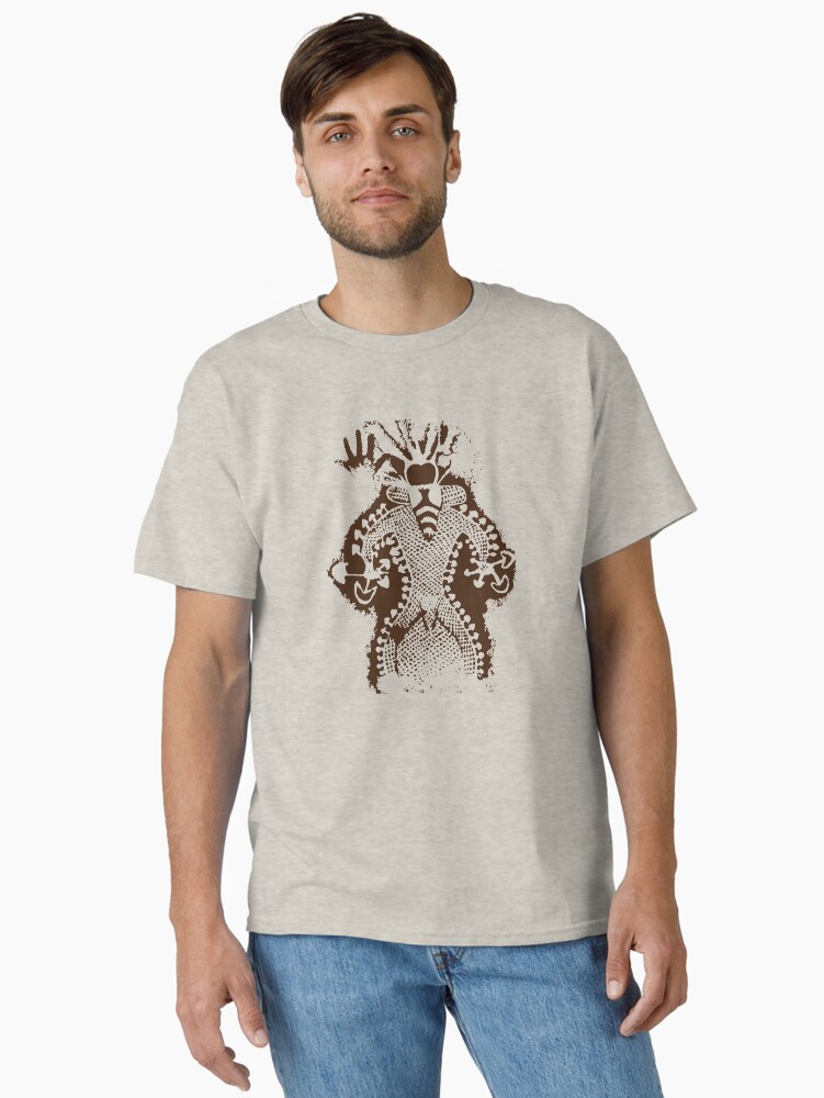 Prehistoric Bee Man Mushroom God Classic T-Shirt