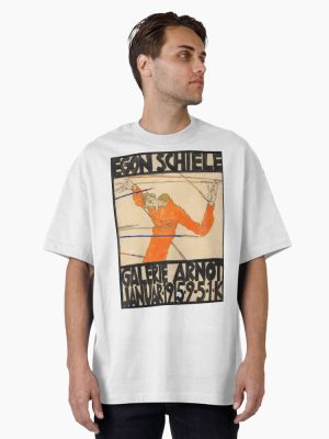Egon Schiele Exhibition Poster Oversized T-Shirt