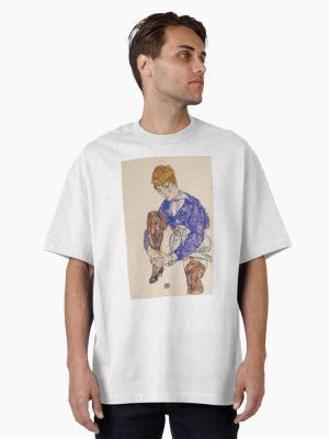 original painting by Egon Schiele 1890 - 1918, Egon Schiele Prints Oversized T-Shirt