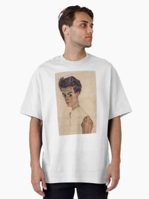 original painting by Egon Schiele 1890 - 1918, Egon Schiele Prints Oversized T-Shirt