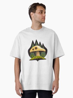 Mushroom Logo 2 Oversized T-Shirt