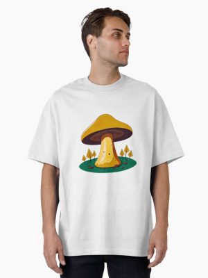 Mushroom Logo 4 Oversized T-Shirt