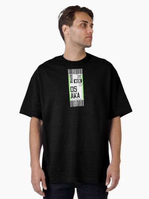 OSAKA KIX Japan classic luggage tag travel sticker Oversized T-Shirt
