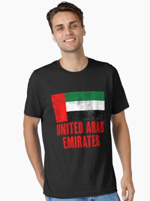Flag of United Arab Emirates "Grunge" look. Essential T-Shirt