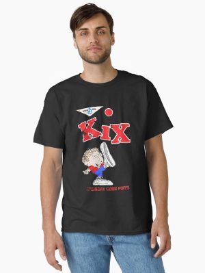 Distressed Vintage Style KiX - Kids love Kix for what Kix has got. Moms love Kix for what Kix has no Classic T-Shirt