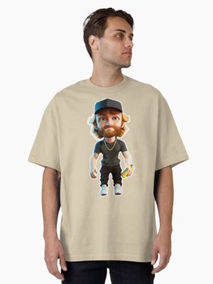 Logan Paul Chibi Art Oversized T-Shirt