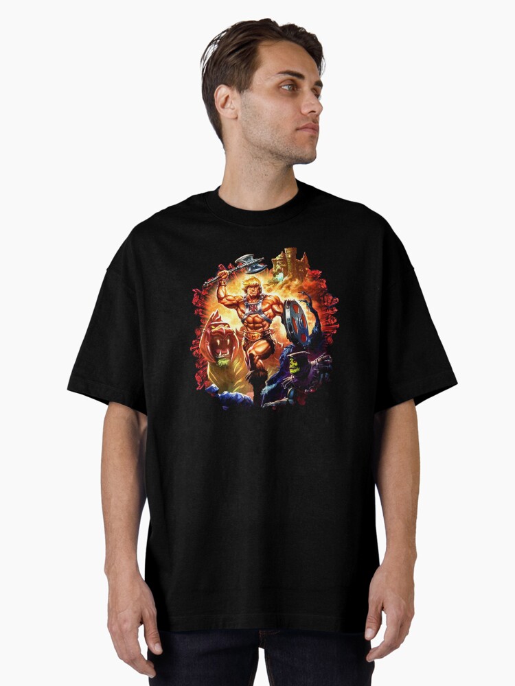 He Man Vintage Art Oversized T-Shirt