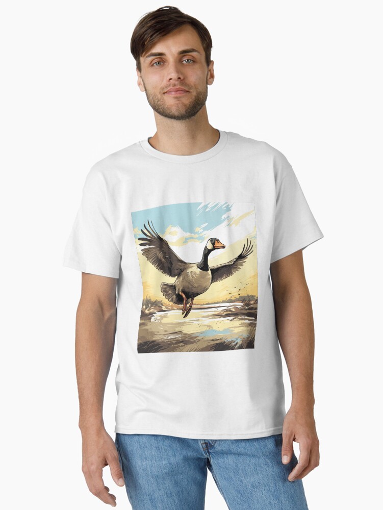 Wild Canadian Goose over the Chesapeake Bay Classic T-Shirt