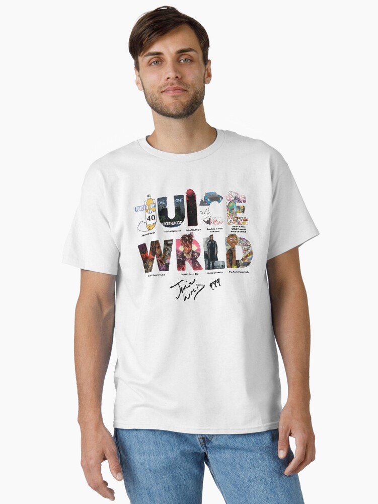 Juicee Wrld The Party Never Ends Album Cover T-Shirt 999 Juicee Wrld Tee Juicee Wrld Tour Merch Hip Hop Shirt Music Fan Gift Classic T-Shirt