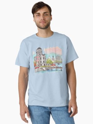 Hiroshima's Landmark and Scenic Views of Japan,   Classic T-Shirt