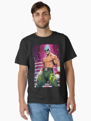 Rey Mysterio Anime Retro 80s Classic T-Shirt