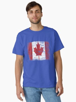 Vintage Canada Flag T Shirt design Classic T-Shirt