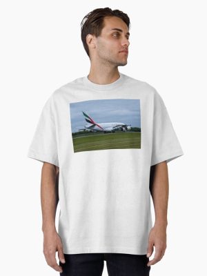 MAN from DXB Emirates Airbus A380-861 Oversized T-Shirt