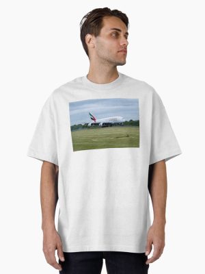 MAN from DXB Emirates Airbus A380-861 Oversized T-Shirt
