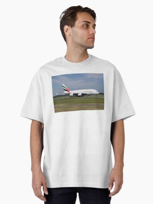MAN from DXB Emirates Airbus A380-861 Oversized T-Shirt