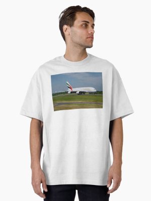 MAN from DXB Emirates Airbus A380-861 Oversized T-Shirt