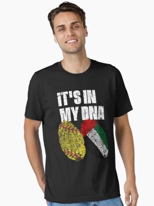 IT'S IN MY DNA Softball - United Arab Emirates Flag Fingerprint  Essential T-Shirt