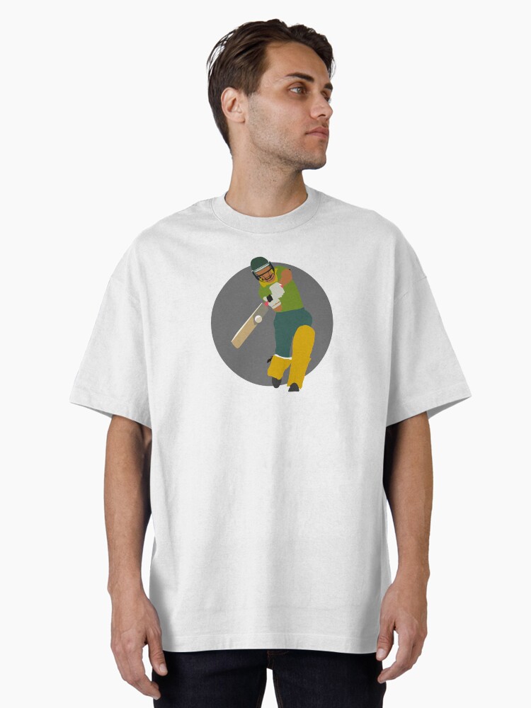 My classic sport drawing about Cricket Oversized T-Shirt