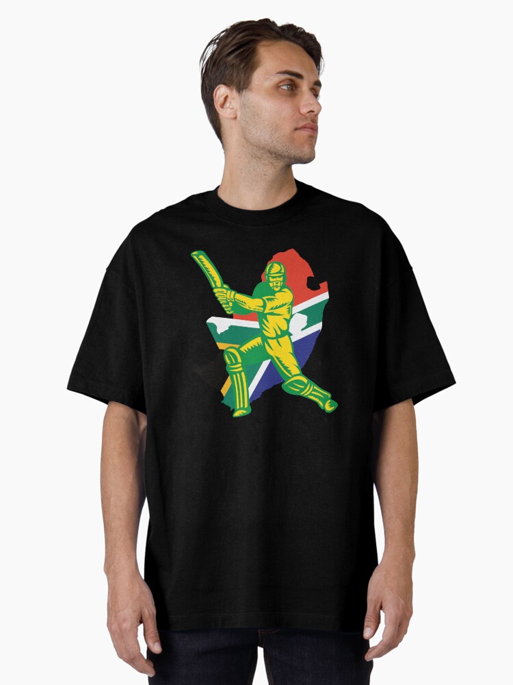 South Africa Cricket Player Batsman Design Oversized T-Shirt