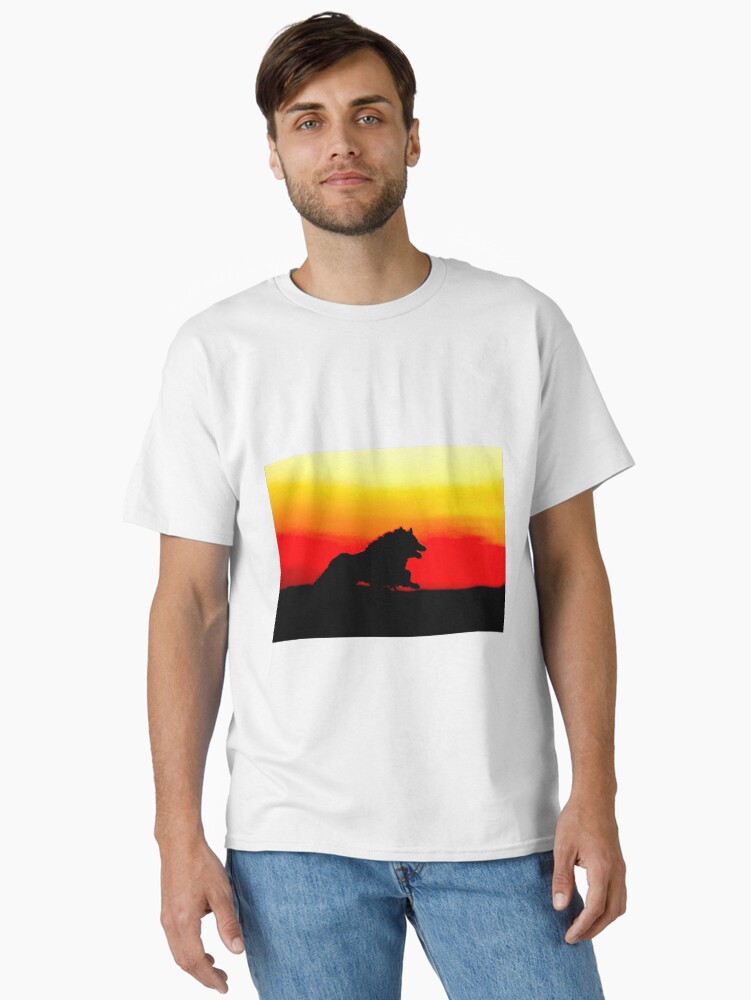 Animal Dog Bp Beautiful Sunset Running Dog Classic T-Shirt