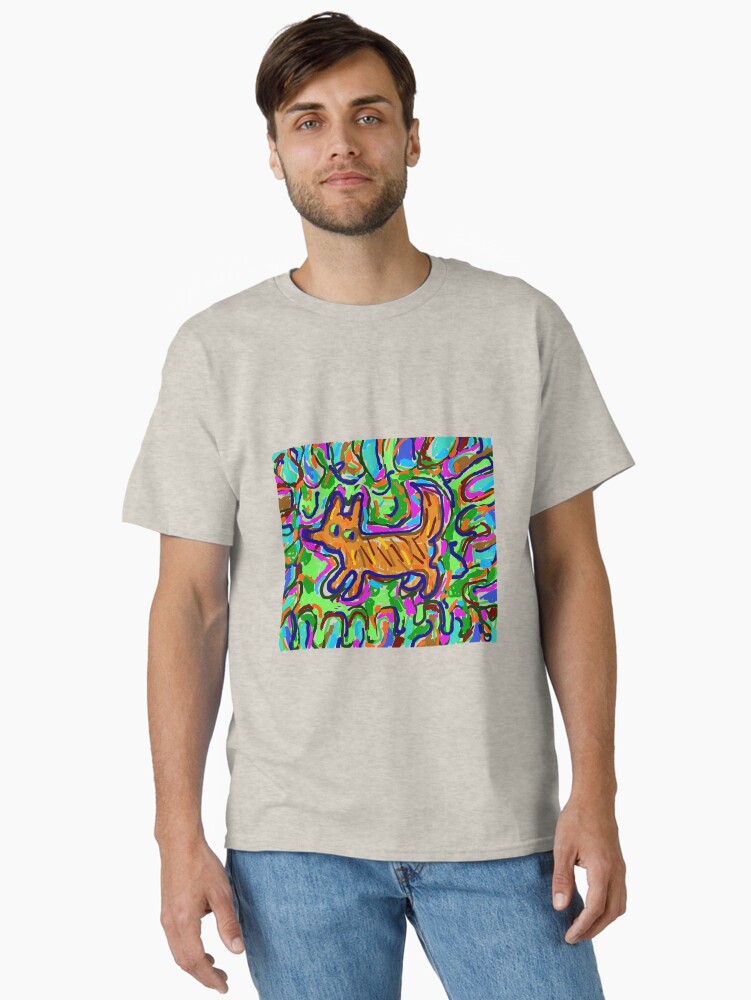 Dog on the grass Classic T-Shirt
