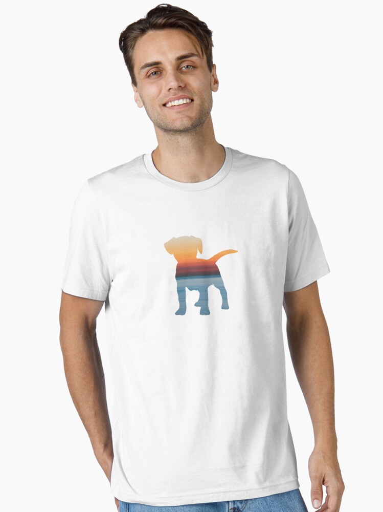 Colorful Sea Sky Sunset Dog | Cute Puppy Essential T-Shirt