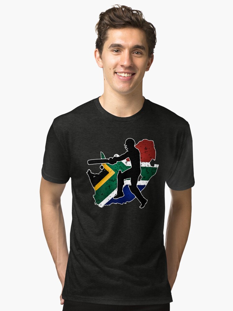South African Cricket Tri-blend T-Shirt