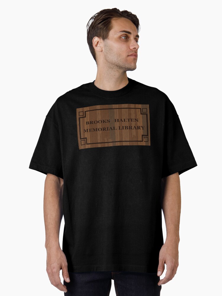 the shawshank redemption brooks library sigh Oversized T-Shirt