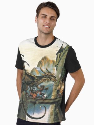 Dragon Spell by Chris Achilleos Graphic T-Shirt