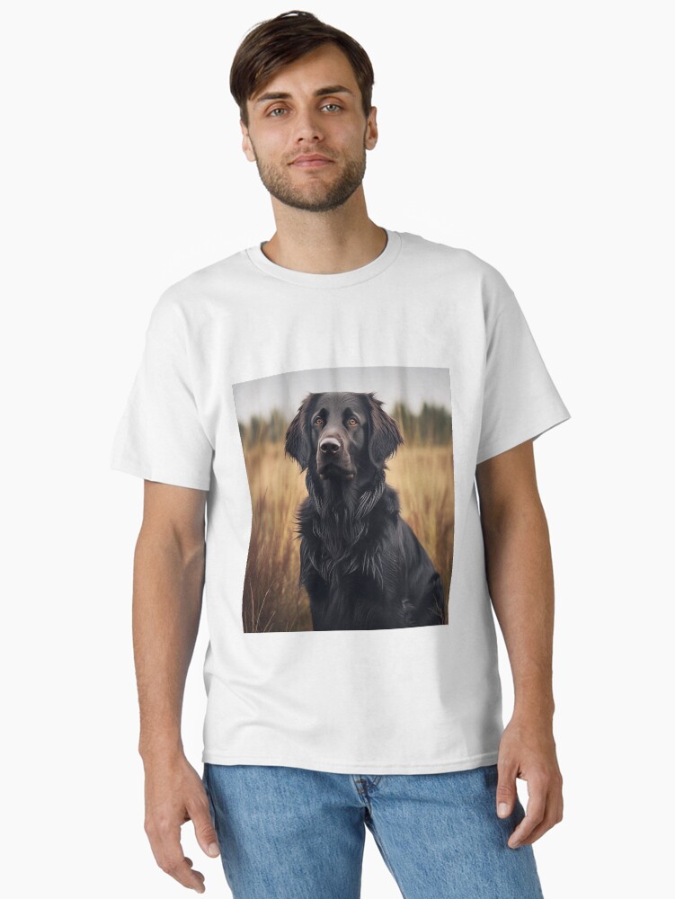 Flat Coated Retriever in Field Classic T-Shirt