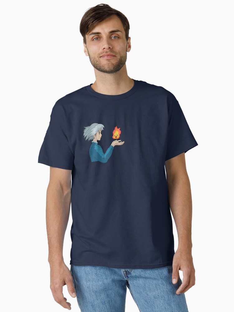 Sophie and Calcifer - Howl's Moving Castle - Ghibli fan art Classic T-Shirt