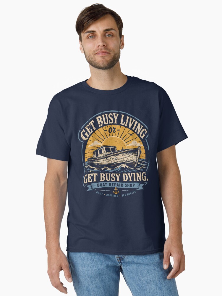 Zihuatanejo Boat Repair Sign Classic T-Shirt