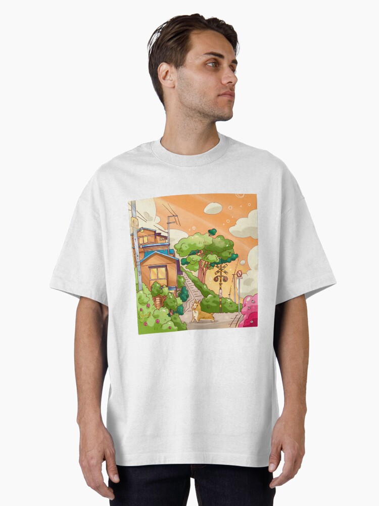 Sunset in Countryside Oversized T-Shirt