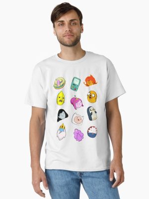 Adventure Time Cute Faces Classic T-Shirt
