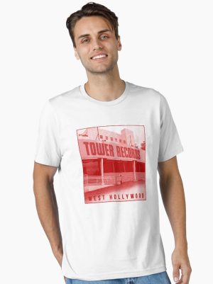 TOWER RECORDS - WEST HOLLYWOOD - VINTAGE - RETRO Essential T-Shirt