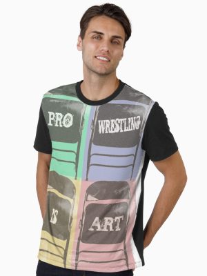 Pro Wrestling is Art (chairs) Graphic T-Shirt