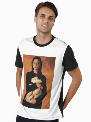 Clarice Holding Lamb Graphic T-Shirt