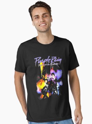 Vintage Summer Rains Color Purple Man Motorcycle Gift Lover T-Shirt Essential T-Shirt