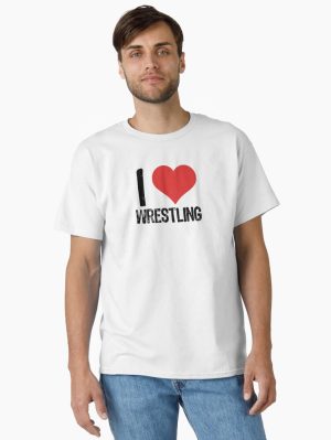 I Love Wrestling Classic T-Shirt