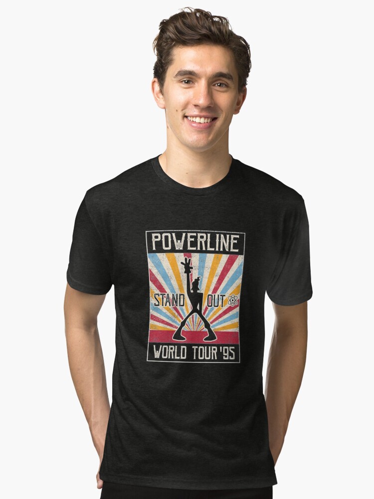 Powerline Stand Out World Tour 95 Tri-blend T-Shirt