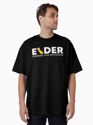 LARRY ELDER FOR CALIFORNIA GOVERNOR BUMPER STICKER AND SHIRT  Oversized T-Shirt