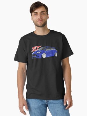 Performance Blue Ford focus ST mk3 hot hatch Classic T-Shirt