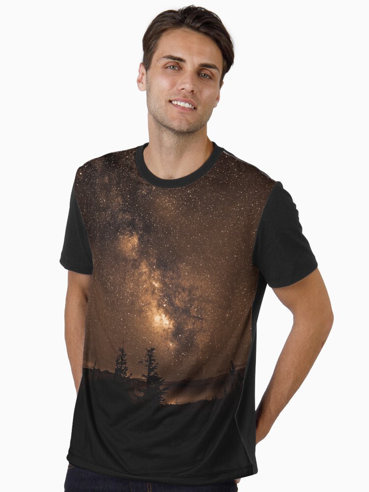 Milkyway over Mt. Hood - Veleda Thorsson Photography Graphic T-Shirt