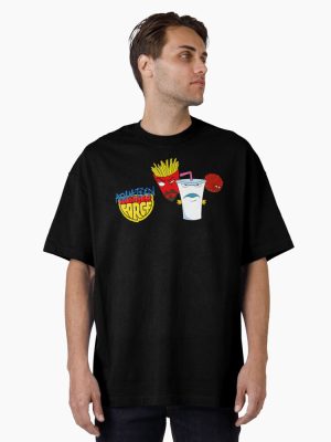 Frylock Master Shake Meatwad 1   Oversized T-Shirt
