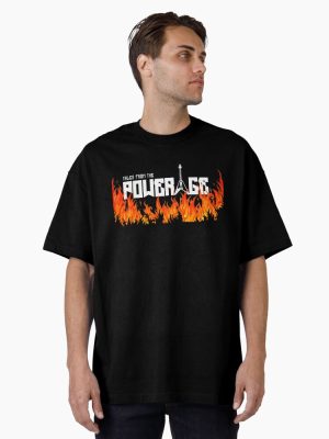 *NEW* Tales from the PowerAge Flames Logo Oversized T-Shirt